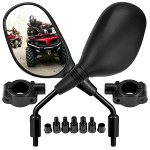 ATV Handlebar Motorcycle Mirrors 8MM & 10MM for ATV Riding with E24 - Product Image 1
