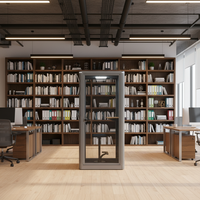 UNIBOOTH Promotion exceptionnelle : Cabine de bureau insonorisée 33 dB, certifiée ISO 23351 Classe A, résistante au feu, ESG, en kit, assemblage rapide