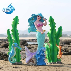 Décoration vintage <span class=keywords><strong>pour</strong></span> <span class=keywords><strong>maison</strong></span> de plage ou fête sur la plage, artisanat en résine, statues d'animaux marins en fibre de verre, accessoires coquillages et poissons - Product Image 6