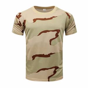 Camiseta de entrenamiento vintage de camuflaje para hombre, ropa de sublimación de poliéster para correr al aire libre de secado rápido, camiseta de camuflaje personalizada al por mayor - Product Image 5