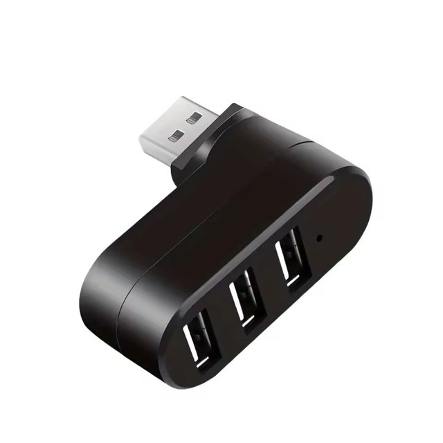 USB Hub 2.0 Mini Splitter Box 4 Ports Rotatable USB Data Transfer Multiple Expander for Computer Laptop PC Accessories