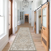 Benyi Persian Style Polyester Kitchen Rugs & Corridor Mat-Stain Resistant Washable Non-Slip Cushioned