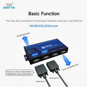 Ebyte NB183S-V2 เซิร์ฟเวอร์อนุกรม 8 พอร์ต รุ่นที่สอง รองรับโปรโตคอล Modbus TCP/IP ส่งข้อมูลจากพอร์ตอนุกรมไปยังพอร์ตอีเธอร์เน็ต - Product Image 4