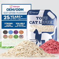 Service 24 h/24 Contrôle sans poussière des odeurs Étiquettes personnalisées Agglutination Tofue Cat Litière Sable