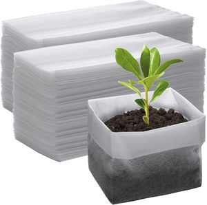 Sacs <span class=keywords><strong>de</strong></span> semis écologiques biodégradables non tissés blancs pour pépinière, serre et jardinage - Vente en gros OEM/ODM - Product Image 1