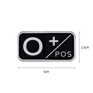 Badge créatif en caoutchouc PVC 3D A + B + AB + O + <span class=keywords><strong>groupe</strong></span> <span class=keywords><strong>sanguin</strong></span> négatif positif (Multi couleurs) - Product Image 6