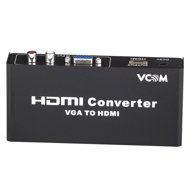 VCOM VGA to HDMI Adapter 1080p Audio and Video Transmission VGA to HDMI Converter for Desktop Computer Laptop
