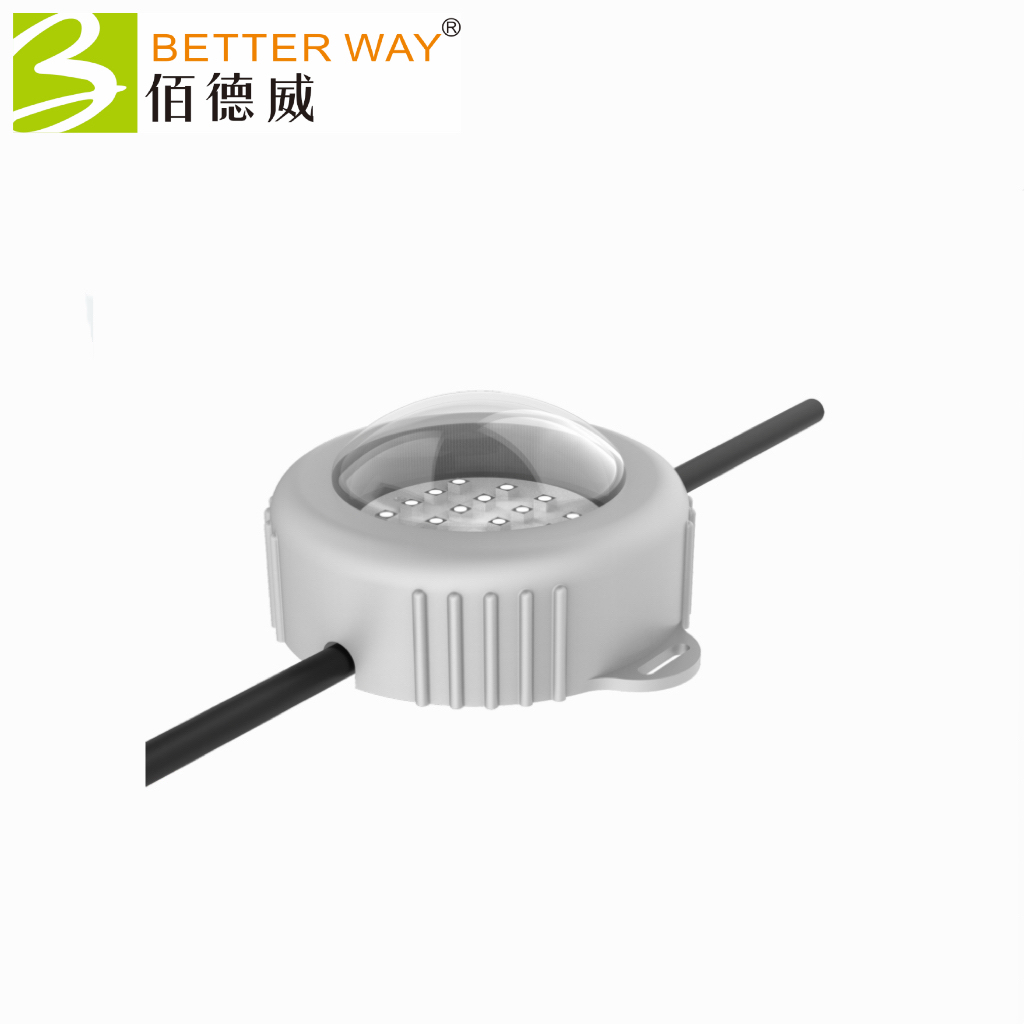 Aluminum 5W Led Pixel Point Dot 120mm RGBW Outdoor High Power Building Facade Lighting