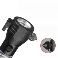 Marteau d'urgence de sécurité automobile lumière led d'autodéfense avec lampe de poche led