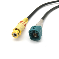 Câble d'extension pour caméra de recul de voiture, prise mâle HSD LVDS à 4 broches vers prise femelle RCA