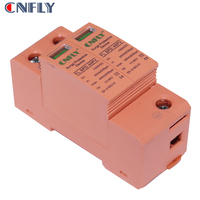 Parafoudre électrique CNFLY bipolaire DC 500V 600V 1000V 20KA 40KA Type T2, dispositif de protection contre les surtensions, parafoudre PV, boîtier de combinaison de chaînes