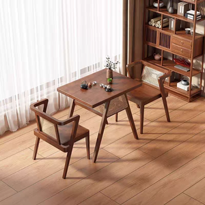 XY-Best Sedia in Vimini di Legno, Tavolo e <span class=keywords><strong>Sedie</strong></span> da Pranzo per Casa e Hotel, Impilabili per Cortile e Negoziazioni - Product Image 2