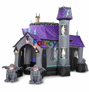 Glissière <span class=keywords><strong>gonflable</strong></span> de châteaux de saut de videurs chauds de fantaisie de la CE/glissière de ville de fête d'enfants/châteaux pleins d'entrain de houblon heureux pour extérieur en vente - Product Image 4