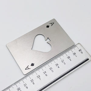 Индивидуальный открыватель для бутылок из нержавеющей стали в форме карты (пик) с логотипом на заказ для дома и ресторанов - Product Image 1