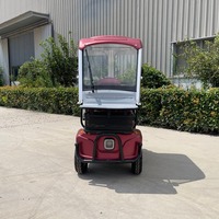 Scooter électrique compact 2 places à 4 roues, stable, basse vitesse, 60V 800W, avec toit ouvrant, idéal pour la ferme, le village, la campagne et les loisirs.