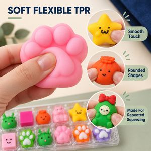 ของรางวัลในห้องเรียน ตุ๊กตาซาลาเปานุ่มนิ่ม ปฏิทินนับถอยหลังวันคริสต์มาส กล่องสุ่ม ของรางวัลนักเรียน ของเล่นบีบเสริมพัฒนาการทางประสาทสัมผัส ของเล่นบีบเพื่อการเรียนรู้ - Product Image 5