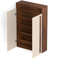 Meuble à chaussures convertible en bois au design moderne pour salon, salle à manger, buanderie, hôtel, villa – Mobilier d'extérieur polyvalent