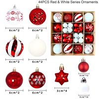 Décorations de Noël neutres les plus vendues, boules de Noël couleur champagne, ensemble de pendentifs de Noël pour la décoration de mariage et de fête