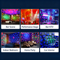 Lámpara de Discoteca con Doble Bola Mágica Láser, Control Remoto, Activación por Sonido, Luz para Fiestas, Bares, Clubes, Bodas y Festividades