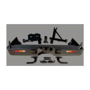 Musuha Voor Toyota Land Cruiser Lc 76 78 79 Serie Dubbele As Achterbumper Met Brandstoftank Rack En Spare tire Rack Upgrade Onderdelen