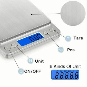 Báscula Digital de Cocina Plateada para Joyería con Pantalla LCD, Precisión de 0.1g, Capacidad de 500g, Límite de 5kg, Múltiples Unidades, OEM, 1 Año de Garantía - Product Image 4