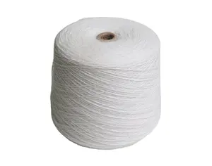 Nm 15s/1 en popüler ve uygun örme ve dokuma için parlak renkli akrilik polyester karışımlı iplik kazak