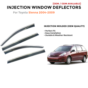 Déflecteurs de fenêtre latérale pare-pluie pour Toyota LC200 2008-2019 accessoires auto - Product Image 2