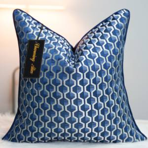 Délicatesse nouveau Design 45x45cm /50*50cm Jacquard dernière conception Satin armure tissu personnalisé <span class=keywords><strong>housse</strong></span> de <span class=keywords><strong>coussin</strong></span> - Product Image 2