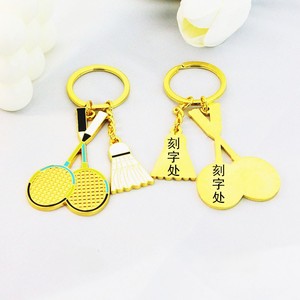 Portachiavi Creativo in Metallo a Tema Sportivo: Ping Pong, Golf, Baseball, Badminton, <span class=keywords><strong>Bowling</strong></span> - Souvenir in Lega di Zinco per Club Sportivi - Product Image 5