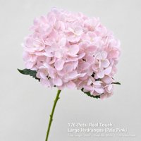 Hydrangeas artificiels à tige unique, toucher soyeux, 176 pièces pour mariage, décoration intérieure, vente en gros