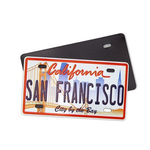 Imán de nevera con forma de placa de matrícula personalizada del Puente Golden Gate de California <span class=keywords><strong>2023</strong></span>, recuerdo de EE. UU., tamaño mediano - Product Image 3