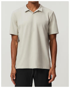 Camisetas Polo <span class=keywords><strong>de</strong></span> moda para <span class=keywords><strong>hombre</strong></span>, tela personalizada, colores puros, Polo amigable con la piel, Camiseta deportiva para Fitness - Product Image 2