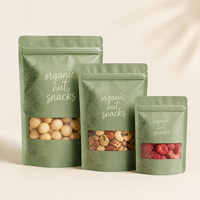 Sachet Doypack Personnalisé Imprimé en PET/VMPET/PE Stratifié de Qualité Alimentaire avec Fermeture Ziplock Thermoscellable pour Emballage Alimentaire