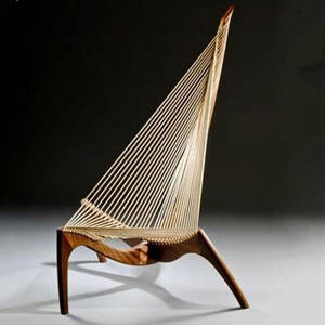 Fauteuil de salon en bois massif en forme d'<span class=keywords><strong>harpe</strong></span>, style nordique, fauteuil inclinable de détente, canapé de loisirs en <span class=keywords><strong>corde</strong></span> - Product Image 5