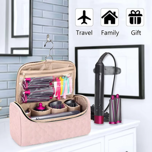 Sac de rangement portable pour styler de coiffure avec rotation à 360° °   Organisateur de voyage léger avec crochet pivotant, compatible avec les fers à friser, les brosses et les accessoires - Product Image 6