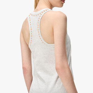 เสื้อกล้ามโยคะผู้หญิง แห้งเร็ว สำหรับออกกำลังกาย โยคะ วิ่ง ระบายอากาศ ทรงหลวม เสื้อยืดกีฬา สำหรับฤดูร้อน - Product Image 6