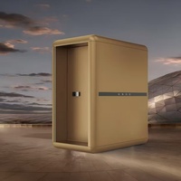 Unité sanitaire mobile intelligente sur mesure à faible entretien pour toilettes publiques extérieures de centre commercial avec système d'alarme intelligent