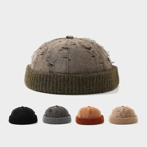 Autumn Winter Fashion Trendy Retro Distressed Docker <b>Hat</b> <b>for</b> Men Women Personalized Street Style Baseball Cap - Product Image 2