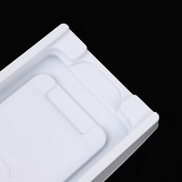 Recyclable PVC Transparent Blanc Plateau Intérieur Imprimable Téléphone Cas Boîte D'emballage En Plastique Emballage Blister