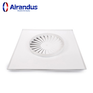 Hvac nhà máy giá vuông xoáy Trần khuếch tán vuông có thể điều chỉnh vuông phổ thông gió khuếch tán không khí - Product Image 4