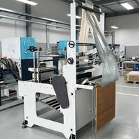 Machine de fabrication de sacs pliés en C sur rouleau avec écran tactile PLC, équipement de rembobinage automatique pour la production de sacs en plastique