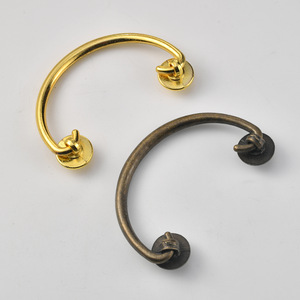 Furniture Handle Ring Zinc Alloy Antique Bronze <b>Gold</b> 83mm Hole Spacing Drawer <b>Cabinet</b> Easy Installation - Product Image 2