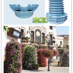 Jardinières verticales PP pour lampadaires verts - Product Image 4