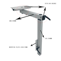 Support de Table de levage réglable en aluminium, pour camping-car, autocaravane, bateau, Yacht, moto
