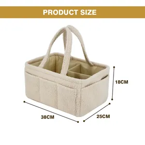 New Design Large Teddy Diaper Bag Custom Design Wholesale Portable Baby Diaper Bag Pocket