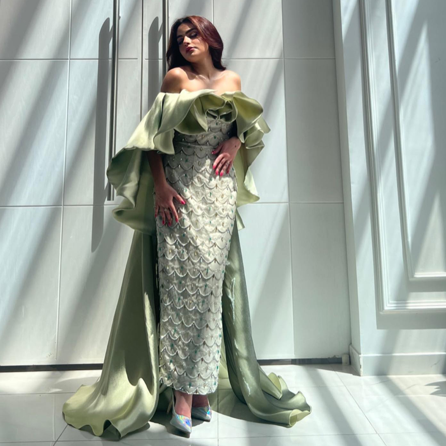 On Sale Arabian Evening Dresses Embroidered Luxury Design