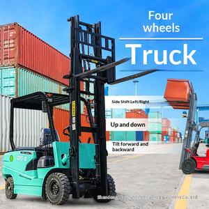 Apilador Pequeño de Nueva Energía con 2 Baterías de Litio, 1 Tonelada, Tracción en las Cuatro Ruedas, Camión Hidráulico - Product Image 1