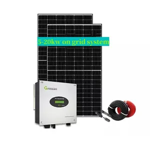 Duitsland 20kw Zonnepanelen Power Systeem Solar Kit 30kw 50kw Op Net Gebonden Zonne-Energie Energieopslagsysteem