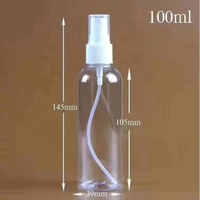 P&M 10ml 15ml 20ml 30ml 50ml 60ml 80ml 100ml 120ml 150ml 200ml 250ml Mini Flacons pulvérisateurs en plastique PET à fine brume