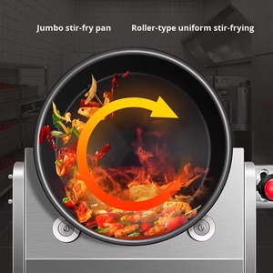 Restaurante inteligente Automático Arroz frito Stir Fry <span class=keywords><strong>Wok</strong></span> Máquina de cocina Robot de cocina Cocina eléctrica Cocina rotativa - Product Image 3